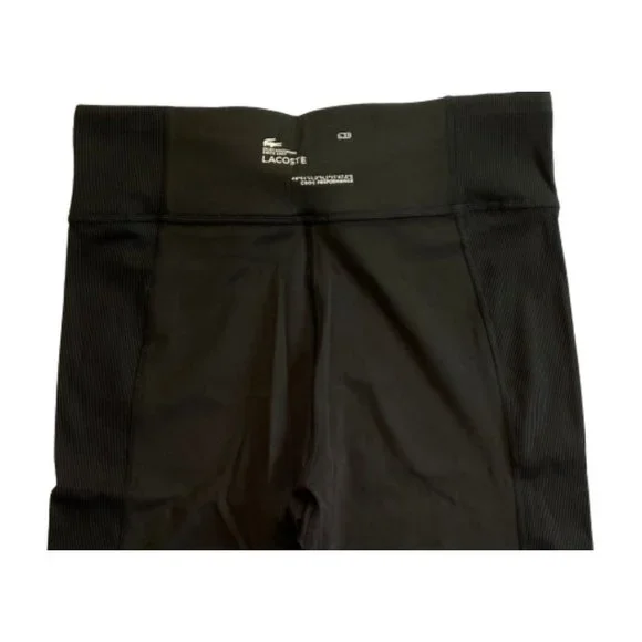 NWT Lacoste Women's SPORT Bike Shorts Color Black Size S, M, L - Picture 7 of 10
